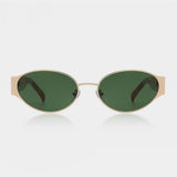 A. KJÆRBEDE A.Kjærbede solglasögon Bella Sunglasses Gold Burnt Amber