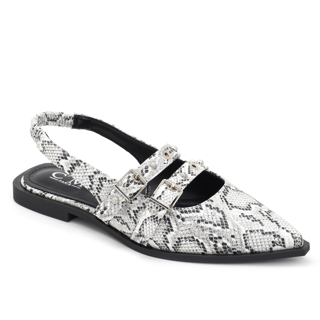 Elyne Dam sling tillbaka ballerinaskor 8299 - Black main image 1