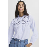 b.young B.YOUNG dam blus BYIMOGEN Blouse Silver Lake Blue Mix
