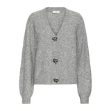 b.young B.YOUNG dam cardigan BXOMEA Cardigan Mid Grey Melange