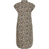 b.young B.YOUNG dam klänning BYFALAKKA Dress Rainy Day Leopard Mix
