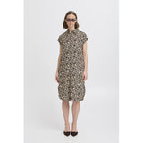 b.young B.YOUNG dam klänning BYFALAKKA Dress Rainy Day Leopard Mix