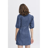 b.young B.YOUNG dam klänning BYKAPUCA Dress Mid Blue Denim