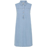 b.young B.YOUNG dam klänning BYKAPUCA Dress Light Blue Denim
