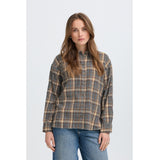 b.young B.YOUNG dam skjorta BYFABRICE Shirt GREY/BROWN