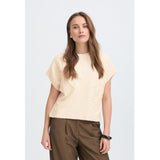 b.young B.YOUNG dam slipover BYOMEA T-shirt Birch Melange