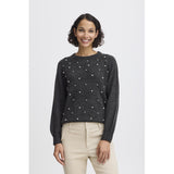 b.young B.YOUNG dam stickad BXOKAMA Knit Dark grey melange