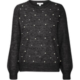 b.young B.YOUNG dam stickad BXOKAMA Knit Dark grey melange