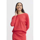 b.young B.YOUNG dam stickad tröja BYMMORLA Knit Poinsettia