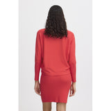 b.young B.YOUNG dam stickad tröja BYMMORLA Knit Poinsettia