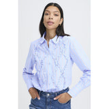 b.young B.young dam skjorta BYXJISOO Shirt Light Blue Stripe