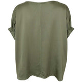 Black Colour BLACK COLOUR dam blus BCMABEL Blouse Army
