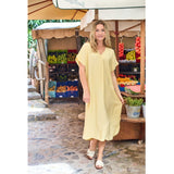 Black Colour BLACK COLOUR dam klänning BCSAMOS Dress Lt. Yellow