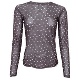 Black Colour BLACK COLOUR dam nät BCANNIE Blouse Coffee Dot