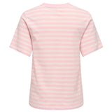 ONLY ONLY dam T-shirt ONLLIVINA Top Rosy Touch Cloud dancer raspberry emb ches