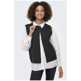 ONLY Endast damväst ONLANNELI Vest Dark grey melange