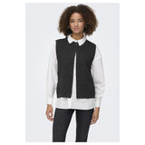 ONLY Endast damväst ONLANNELI Vest Dark grey melange