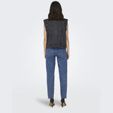 ONLY Endast damväst ONLKENNEDY Vest Washed Black