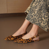 SHOES Josette Dam sling tillbaka ballerinaskor 77-585 Shoes Leopard