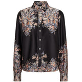 Liberté LIBERTÉ Dam Skjorta Wennise Shirt Black Paisley