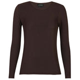 Liberté LIBERTÉ dam MESH T-shirt Dark Brown
