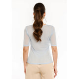 Liberté LIBERTÉ dam T-shirt MESH DOT T-shirt Light blue
