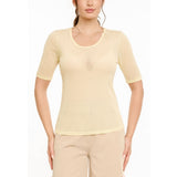 Liberté LIBERTÉ dam T-shirt MESH DOT T-shirt Yellow