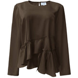 Liberté LIBERTÈ dam blus FIE Blouse Dark Brown