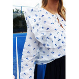 Liberté LIBERTE dam blus HEATHER 22165 Blouse WHITE BLUE CHERRY