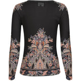 Liberté LIBERTÉ dam blus MESH Blouse Black Paisley