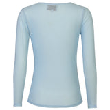 Liberté LIBERTÉ dam blus MESH Blouse LIGHT BLUE SMALL FLOCK DOT