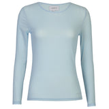 Liberté LIBERTÉ dam blus MESH Blouse LIGHT BLUE SMALL FLOCK DOT