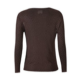 Liberté LIBERTÉ dam blus MESH Blouse DARK BROWN GOLD DOT