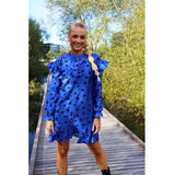 Liberté LIBERTÉ dam klänning TIA Dress Cobolt Blue Black Heart