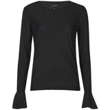 Liberté LIBERTÈ dam mesh LS Blouse Black
