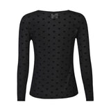Liberté LIBERTÈ dam nät LS Blouse BLACK HEART