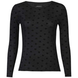 Liberté LIBERTÈ dam nät LS Blouse BLACK HEART