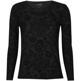 Liberté LIBERTÈ dam nät LS Blouse Black Paisley