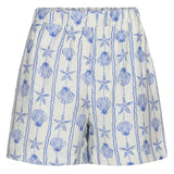 Liberté LIBERTÈ dam shorts MIE Shorts CREME BLUE MUSSEL