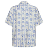 Liberté LIBERTÉ dam skjorta MIE Shirt CREME BLUE MUSSEL