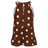 Liberté LIBERTÉ dam topp ALMA Top BROWN CREME DOT