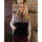 Liberté LIBERTÉ dam väst TEDDY 22173 Vest LUX LEO BLACK BORDEAUX