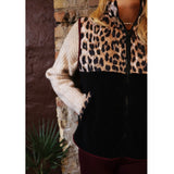 Liberté LIBERTÉ dam väst TEDDY 22173 Vest LUX LEO BLACK BORDEAUX