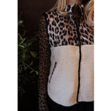 Liberté LIBERTÉ dam väst TEDDY 22173 Vest LUX LEO CREME BLACK