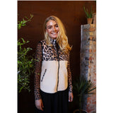 Liberté LIBERTÉ dam väst TEDDY 22173 Vest LUX LEO CREME BLACK