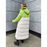 LULULIA LULULIA extra lång pufferjacka 12224702 Restudsalg Moonbeam