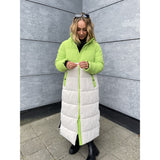 LULULIA LULULIA extra lång pufferjacka 12224702 Restudsalg Moonbeam