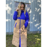 LULULIA LULULIA dam Clara Lång Puffer Jacket Tigers Eye