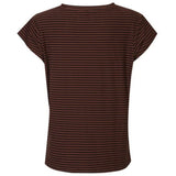 Liberté Liberté dam t-shirt 9581 ALMA T-shirt ESPRESSO STRIPE