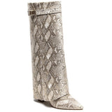 SHOES Luc Dam folded boots 8623A Shoes Snake